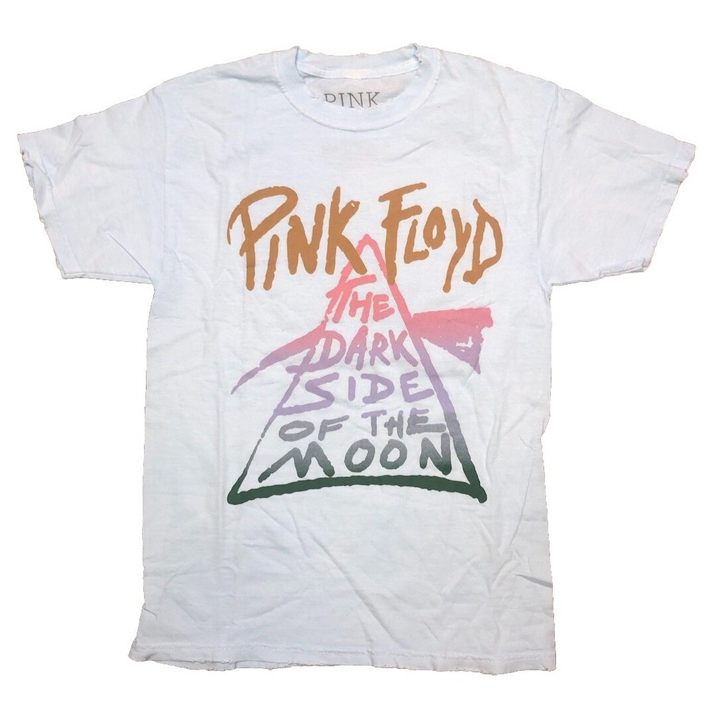 Pink Floyd T Shirt S Blue‎ The Dark Side of the Moon Distressed NEW
